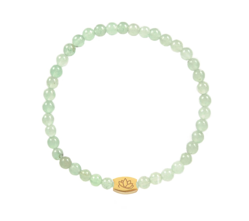 Mas Jewelz - Edelstein Armband - grüner Aventurin - 3mm model 1