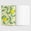 Nobis Design - Notizheft A6 - Neonstyle - Zitronen