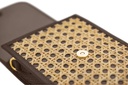 MIA Wiener Geflecht | dunkelbraun | gold | genarbt