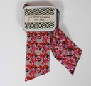 Les Belles Vagabondes - Seidenschal Bandeau Fragment Fuchsia