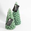 Kolony - Kerze Tannenbaum rustiek groß 7,4x7,4x15cm