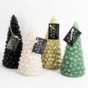 Kolony - Kerze Tannenbaum rustiek groß 7,4x7,4x15cm