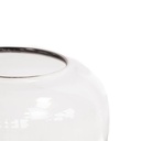 Housevitamin - Dip Dye Comfort Shaped Vase blackbrown clear glass