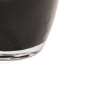 Housevitamin - Dip Dye Comfort Shaped Vase blackbrown clear glass