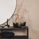 Housevitamin - Dip Dye Comfort Shaped Vase blackbrown clear glass