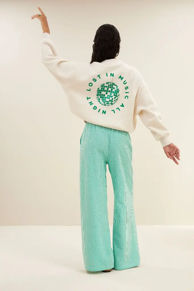 By Bar - Bibi Disco Sweater - 826 oyster melee