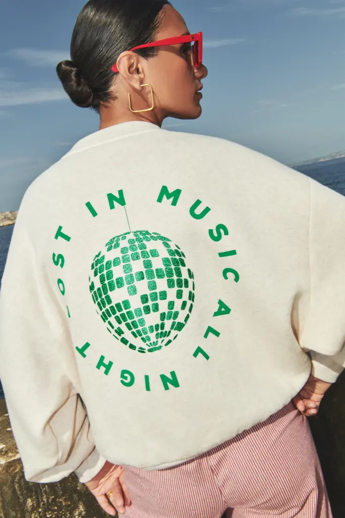 By Bar - Bibi Disco Sweater - 826 oyster melee