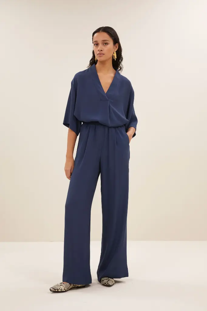By Bar - Benji Viscose Pants - 1614 Winter Blue