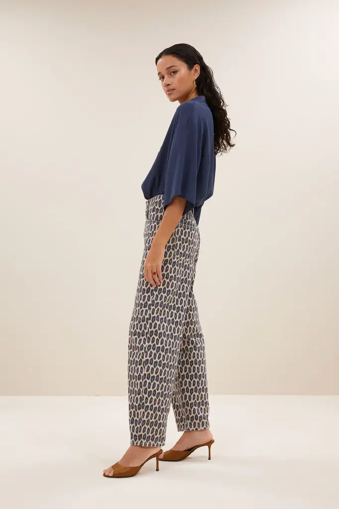 By Bar - Lew Paris Cheetah Pants - 908 Paris Cheetah print