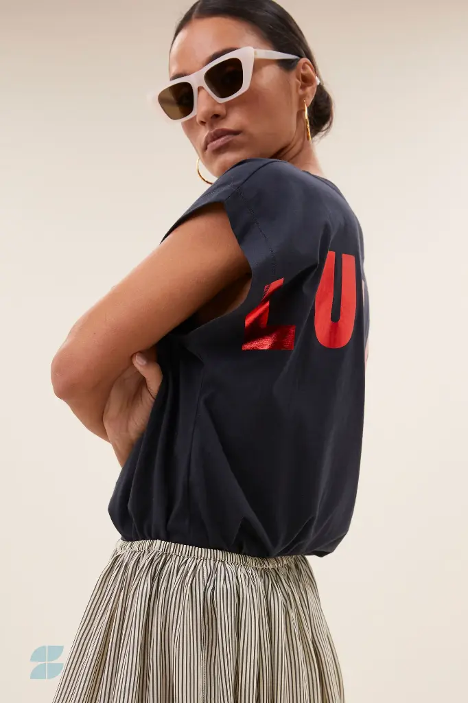 By Bar - Mason Lucky Curve Top - 856 Midnight