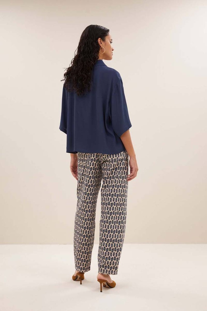 By Bar - Owen Viscose Blouse - 1614 winter blue