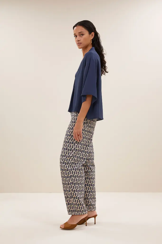 By Bar - Owen Viscose Blouse - 1614 winter blue