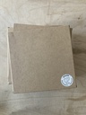 Hartgut Buntbeton - PLADE Dekoplatte/Untersetzer Muschelbeton hell Miesmuschel