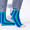 Billybelt - Gestreifte Socken Mojito - Gr. 37-40