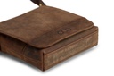 MINI JASPER | braun | gold | Glattleder