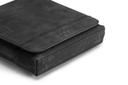 MIDI JASPER | schwarz | silber | Glattleder
