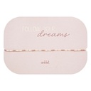 HCA - elastisches Fußkettchen - Follow your dreams - Miyuki-Perlen - braun