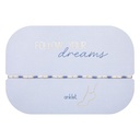 HCA - elastisches Fußkettchen - Follow your dreams - Miyuki-Perlen - blau
