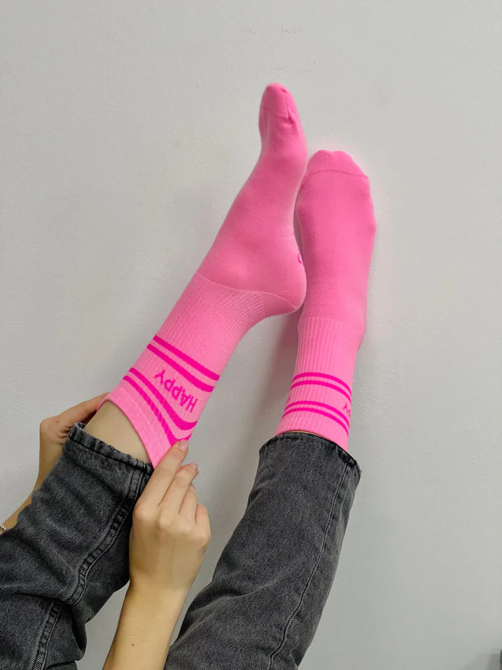 MDMD - Neon Happy Pink Socken