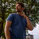 Billybelt - T-Shirt Bio-Baumwolle Garment Dye - Navy blue