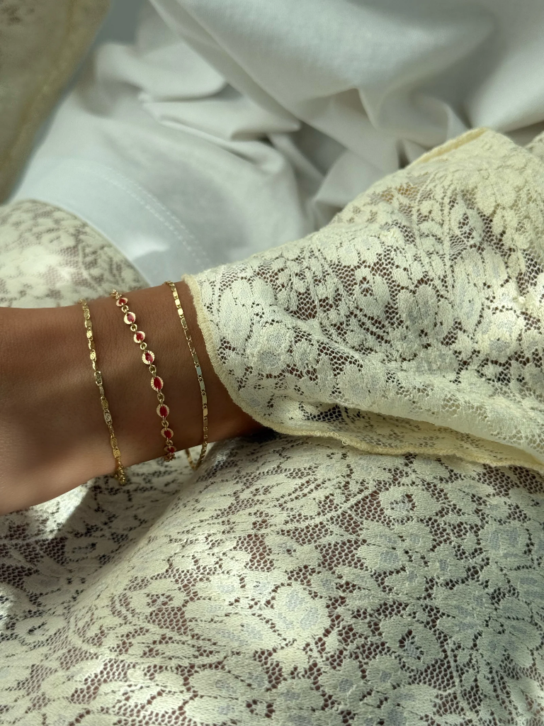Jeberg Jewellery - Rosalie Bracelet goldplated 16cm+ext.