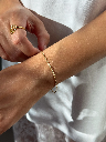Jeberg Jewellery - Effy Bracelet goldplated 16cm+ext.