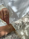 Jeberg Jewellery - Mabel Bracelet goldplated 16cm+ext.
