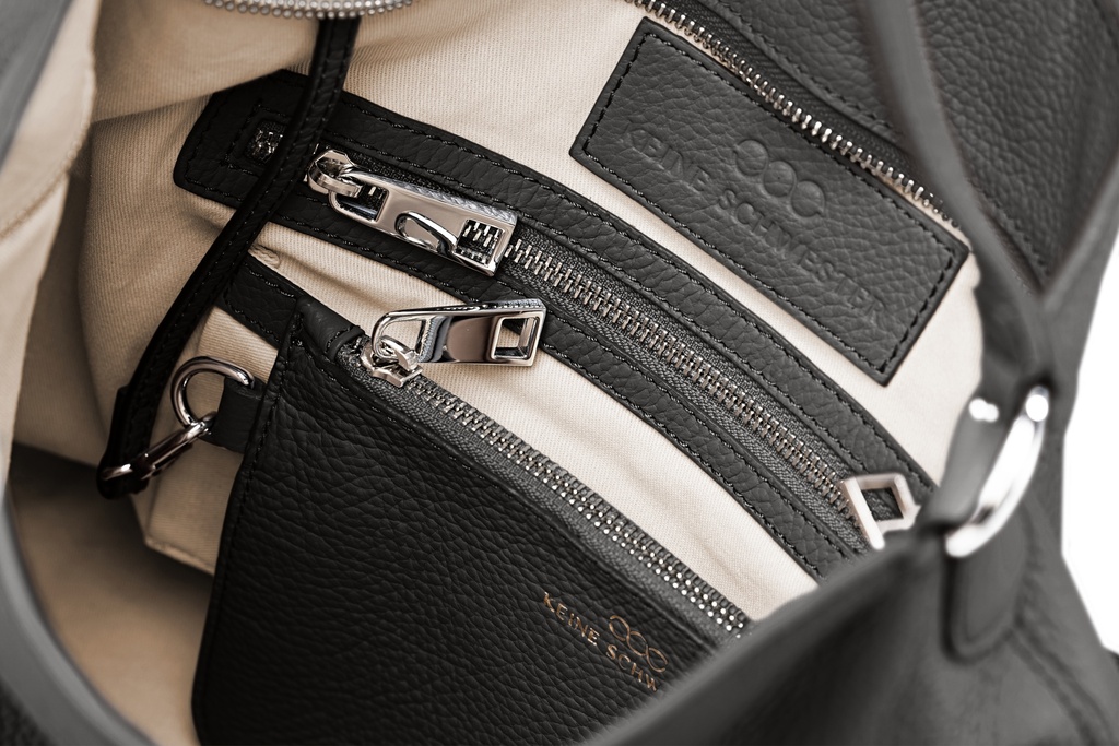 BRIT+ | schwarz | silber | genarbt
