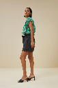 By Bar - June Linen Short - 861 Jet Black