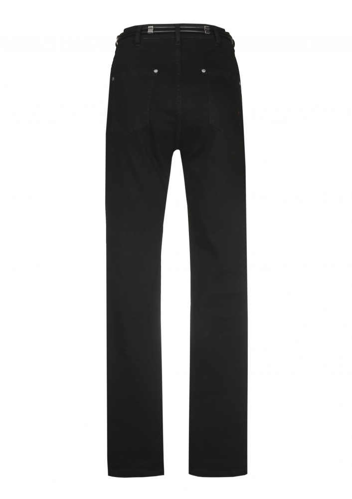 Caroline Biss - COTTON STRETCH PANTS, MID-WAIST, SLIM FIT - 4566-10