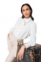 Caroline Biss - ELEGANT WINTER POPLIN BLOUSE - 4685-91