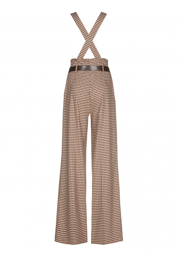Caroline Biss - LIGHT STRETCH PANTS, BRACES, WIDE LEG - 4538-49