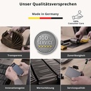 SecWal - Kartenetui mit Geldbeutel Druckknopf braun Leder (Hunter)