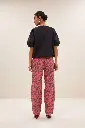 By Bar - Lew Red Cheetah Pants - 1303 Red Cheetah print