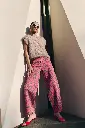 By Bar - Lew Red Cheetah Pants - 1303 Red Cheetah print