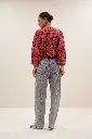 By Bar - Becky Red Cheetah Blouse - 1303 Red Cheetah Print