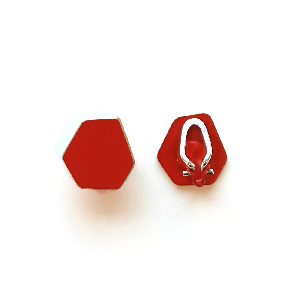 Lisa Kroeber Jewellery Art - Earclips mini - Traffic Yellow