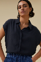 By Bar - Kiek Viscose Top - 701 Graphite