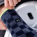 Billybelt - Baumwollsocken kariert - dunkelgrau schwarz