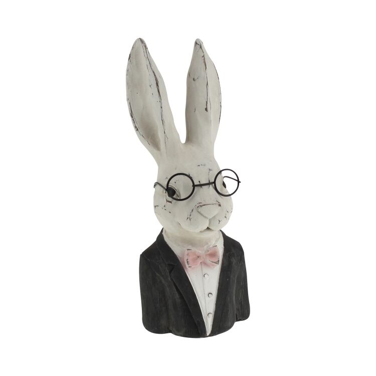 Werner Voss - Hase Gentleman Rabbit Polyresin, 13x13x32,5 cm