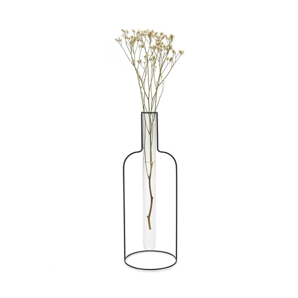 Balvi - Vase, Flasche Silhouette XL, schwarz, 34 cm