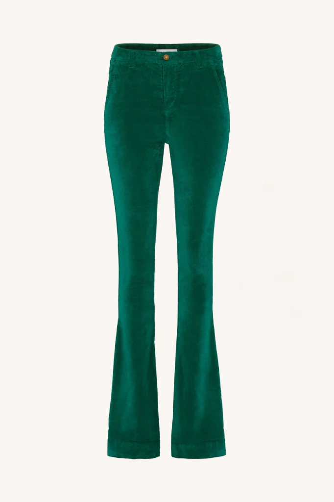 By Bar - Leila velvet pant - 423 evergreen