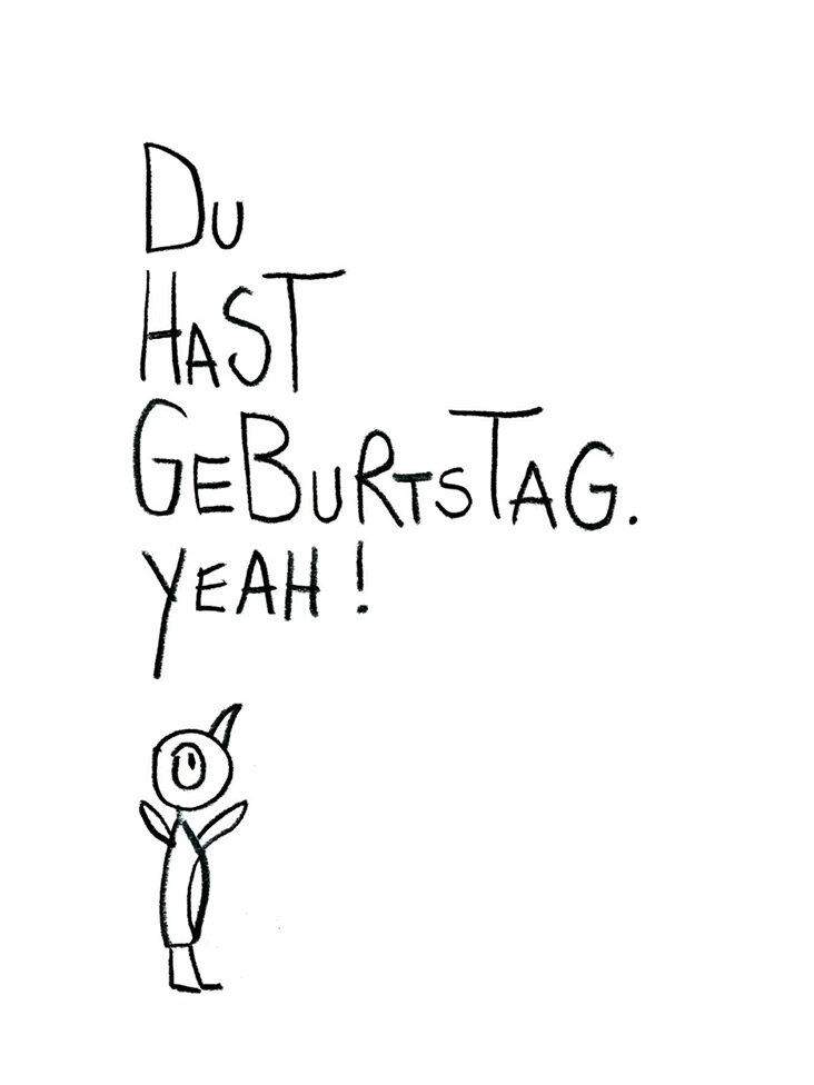 Edition Gute Geister - Postkarte - Geburtstag yeah