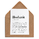 Aemmi - Klappkarte mit Umschlag - Hochzeit
