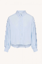 By Bar - sarah short chambray blouse - 650 light blue - NOS