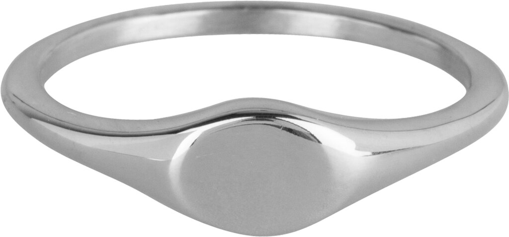 Charmins Ring - R975 - Signet Ring petite oval steel