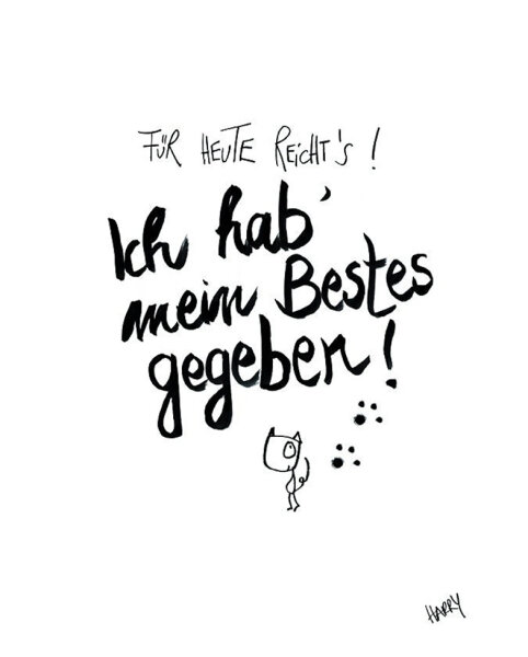 Edition Gute Geister - Geschirrtuch - Für heute reicht’s
