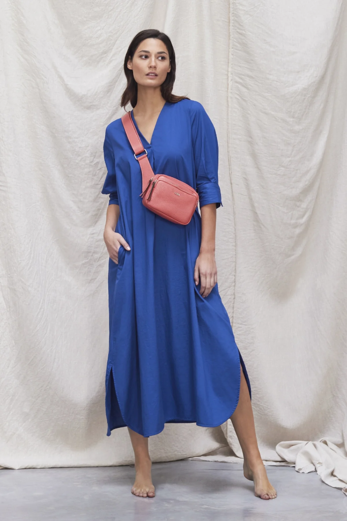 Scapa - Cotton Poplin Maxi Style Dress YOLIJN - Kingsblue