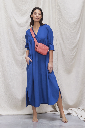 Scapa - Cotton Poplin Maxi Style Dress YOLIJN - Kingsblue