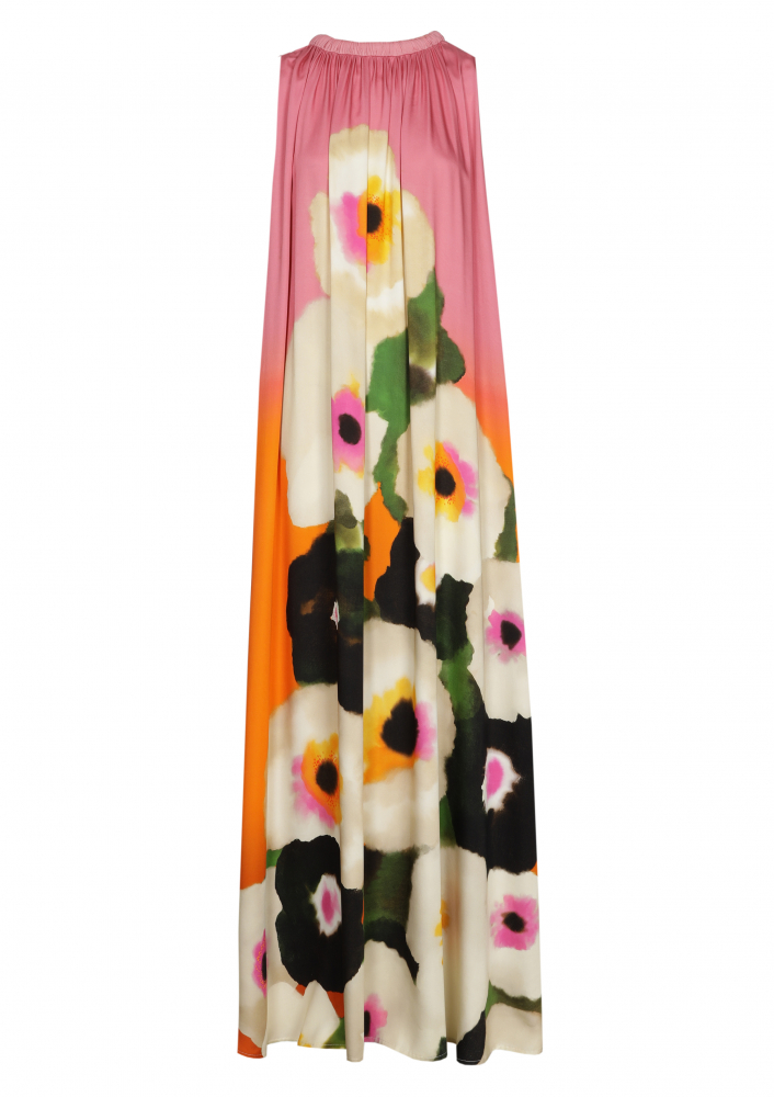 Caroline Biss - Loose-fitting festive long dress Multi Color